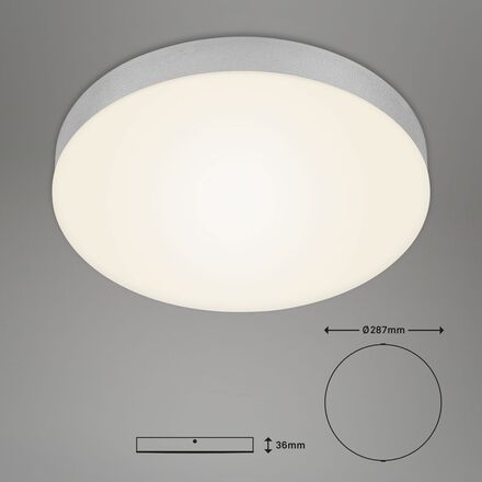 BRILONER LED stropní svítidlo, pr. 27,8 cm, 21 W, stříbrná BRI 7066014