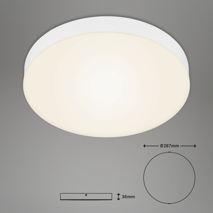 BRILONER LED stropní svítidlo, pr. 27,8 cm, 21 W, bílé BRI 7066-016