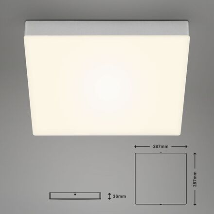 BRILONER LED stropní svítidlo, 28,7 cm, 21 W, stříbrná BRI 7071-014