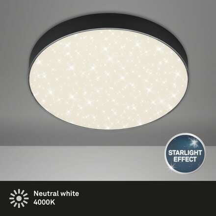 BRILONER LED stropní svítidlo hvězdné nebe, pr. 28,7 cm, 21 W, černá BRI 7074-415