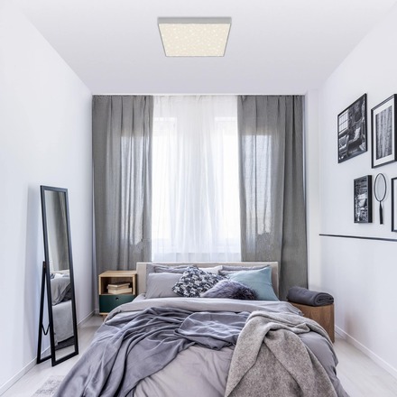 BRILONER LED stropní svítidlo hvězdné nebe, 28,7 cm, 21 W, stříbrná BRI 7078-414