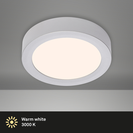 BRILONER LED stropní svítidlo, pr. 17 cm, 11 W, 3000 K matný chrom BRI 7122-014