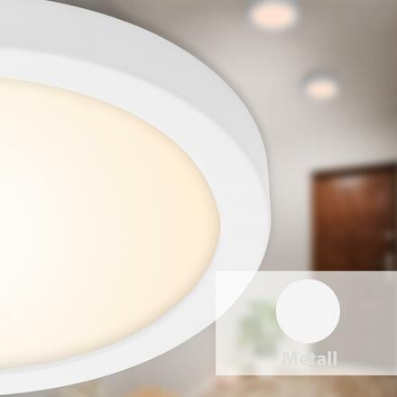 BRILONER LED stropní svítidlo, pr. 30 cm, 21,4 W, bílé BRI 7141-016