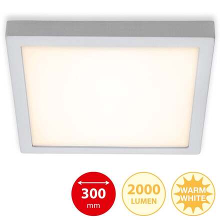 BRILONER LED stropní svítidlo, 30 cm, 21 W, matný chrom BRI 7142014