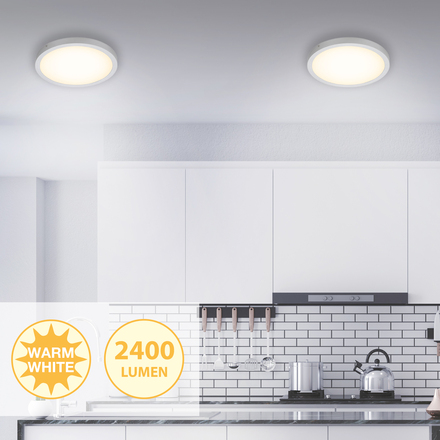 BRILONER LED stropní svítidlo, pr. 40,5 , 24,5 W, matný chrom BRI 7143-014