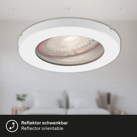 BRILONER 3ks sada LED vestavné svítidlo, pr. 8,5 cm, 5 W, bílé IP65 BRI 7181-036