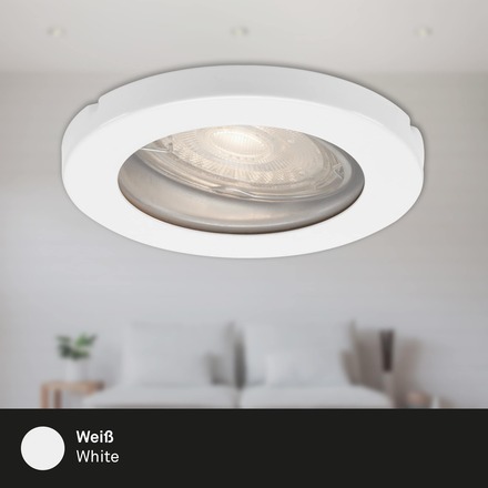 BRILONER 3ks sada LED vestavné svítidlo, pr. 8,5 cm, 5 W, bílé IP65 BRI 7181-036