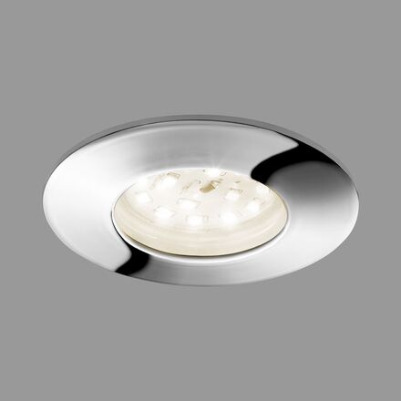 BRILONER LED vestavné svítidlo, pr. 7,5 cm, chrom IP44 BRI 7204-018