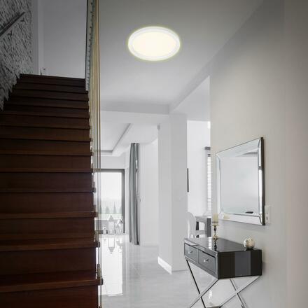 BRILONER LED stropní svítidlo, pr. 29,7 cm, 18 W, bílé BRI 7361-016