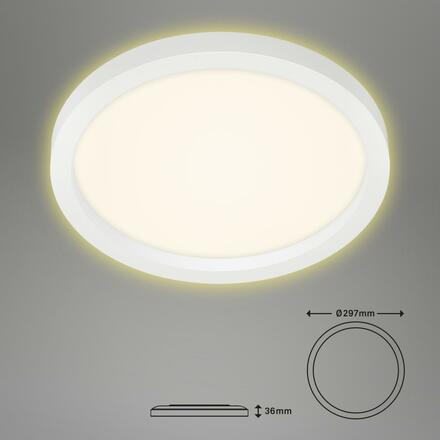 BRILONER LED stropní svítidlo, pr. 29,7 cm, 18 W, bílé BRI 7361-016