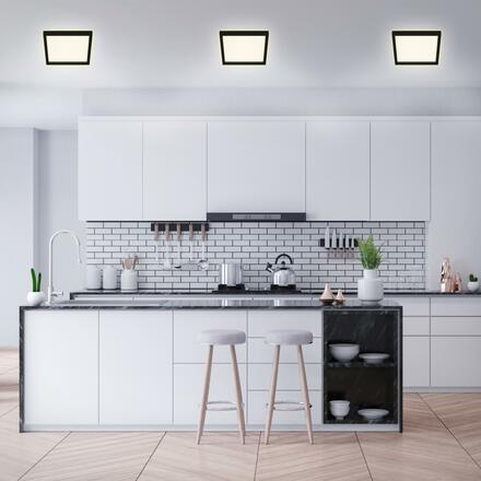 BRILONER LED stropní svítidlo, 29,6 cm, 18 W, černá BRI 7362-015