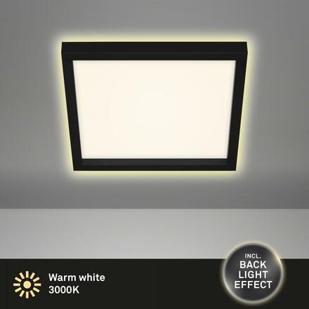 BRILONER LED stropní svítidlo, 29,6 cm, 18 W, černá BRI 7362-015