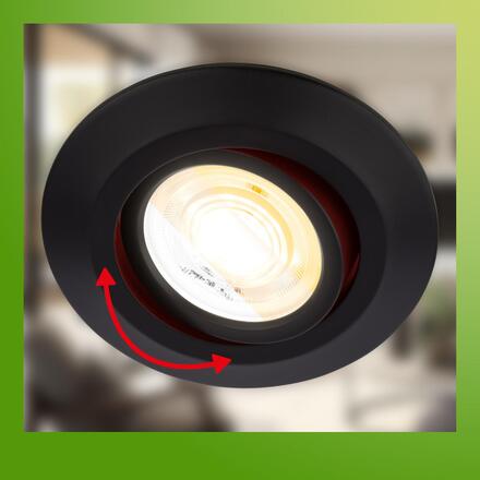 BRILONER Klira 3ks sada LED vestavné bodové svítidlo 230V, nastavitelné, CTS, černé 7586035