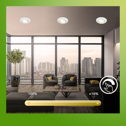 BRILONER Klira 3ks sada LED vestavné bodové svítidlo 230V, stmívatelné, nastavitelné, bílé 7587036