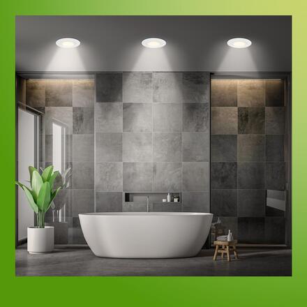 BRILONER Klira 3ks sada LED vestavné bodové svítidlo do koupelny 230V, CTS přepínač, IP44, bílé 7588036