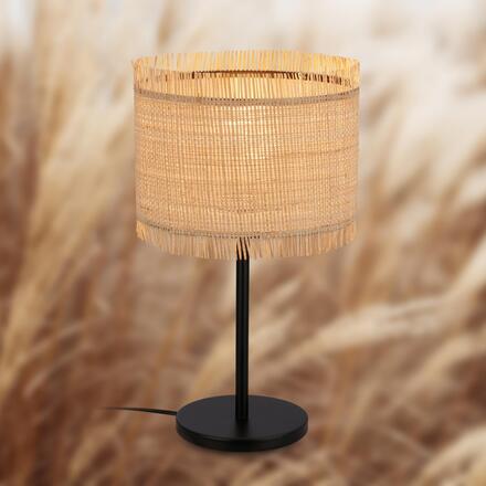 BRILONER Borra stolní lampa, stínidlo ze slámy, přírodní 7854014