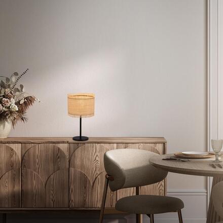 BRILONER Borra stolní lampa, stínidlo ze slámy, přírodní 7854014