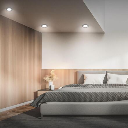 BRILONER Jeft vestavná svítidla 12mm 3ks sada - 230V, 6W, 660lm, LED, neutrální bílá, černá 7993035