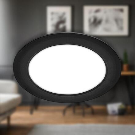 BRILONER Jeft vestavný spot 17mm - 230V, 12W, 1200lm, LED, neutrální bílá, černý 7994015