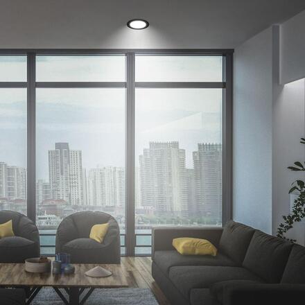 BRILONER Jeft vestavný spot 17mm - 230V, 12W, 1200lm, LED, neutrální bílá, černý 7994015