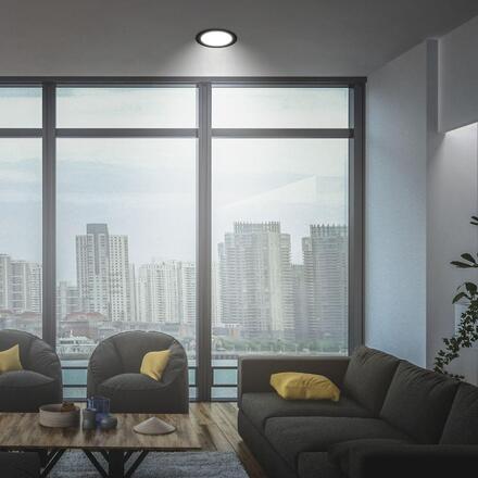 BRILONER Jeft vestavný spot 22mm - 230V, 18W, 1980lm, LED, neutrální bílá, černá 7995015