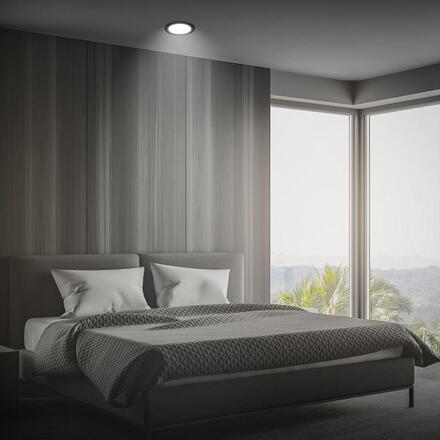 BRILONER Jeft vestavný spot 22mm - 230V, 18W, 1980lm, LED, neutrální bílá, černá 7995015