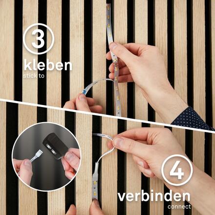 BRILONER Prodlužovací sada CCT pro nástěnný panel – 260cm LED pásek 8021294