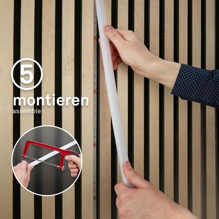 BRILONER Startovací sada RGB LED pásek pro nástěnné panely – 260cm, dálkový ovladač, vč. rozbočovače 8022252