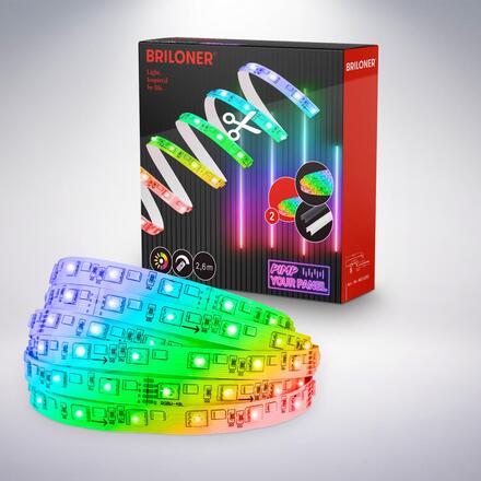 BRILONER Prodlužovací sada RGBW pro nástěnný panel – 260cm RGB LED pásek 8023252