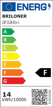BRILONER LED rám 75 cm 44W 4000lm černá BRILO 3128-015