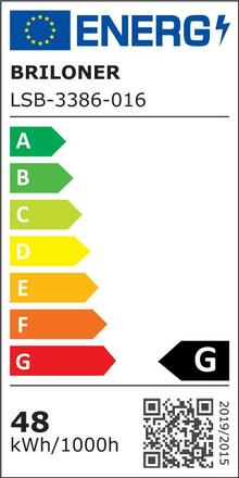 BRILONER LED stropní svítidlo hvězdné nebe, pr. 60 cm, 48 W, bílé BRILO 3386-016