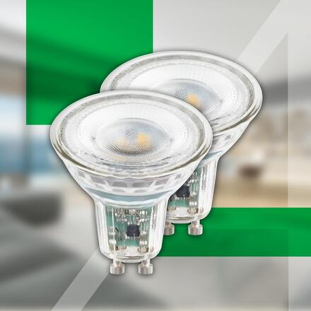 BRILONER EEK A 2ks sada GU10 LED žárovka, třída A, 50.000h, 850lm, 4,7W, teple bílé světlo 0557004