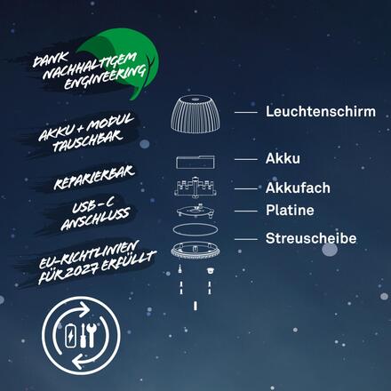 BRILONER nabíjecí stojanová lampa Riffle - 124 cm, 4,2W, 400lm, bezdrátová, LED, stmívatelná, dotykový vypínač, béžová 1238011