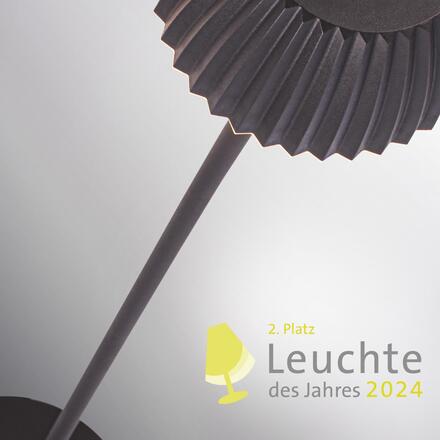 BRILONER nabíjecí stojanová lampa Riffle - 124 cm, 4,2W, 400lm, LED, bezdrátová, stmívatelná, dotykový vypínač, antracit 1238015