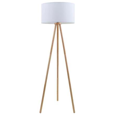 BRILONER Textilní stojací svítidlo pr. 45,5 cm 1x E27 60W bílé BRILO 1379016