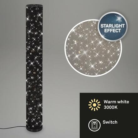 BRILONER LED stojací svítidlo pr. 13 cm 12W 1100lm černá BRILO 1388-015