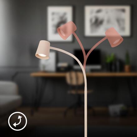 BRILONER Skriva stojanová lampa – nastavitelná, vypínač, GU10 patice, max. 9W, béžová 1476011