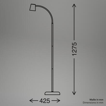 BRILONER Skriva stojanová lampa – nastavitelná, vypínač, GU10 patice, max. 9W, béžová 1476011