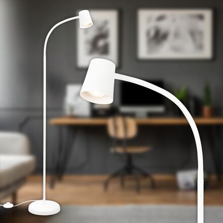 BRILONER Stojací svítidlo, 127,5 cm, 1x GU10, max. 9W, bílé BRILO 1476016
