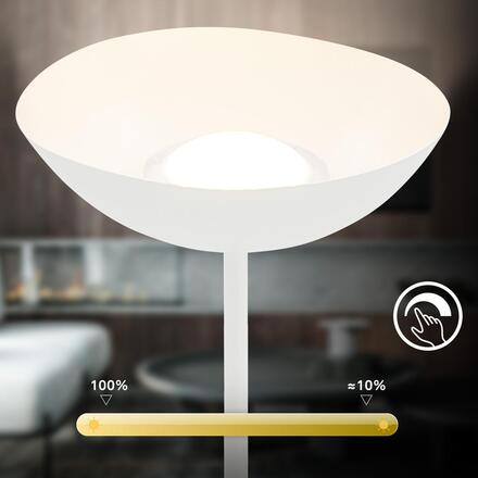 BRILONER Estate LED stojanová bezdrátová lampa, stmívatelná, dotykový vypínač, bílé 1500016