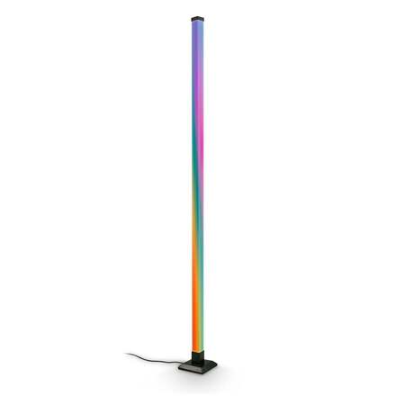 BRILONER Flash stojanová lampa - 4,8W, 300lm, stmívatelné, LED, RGBIC, dálkový ovladač, černá 1661015