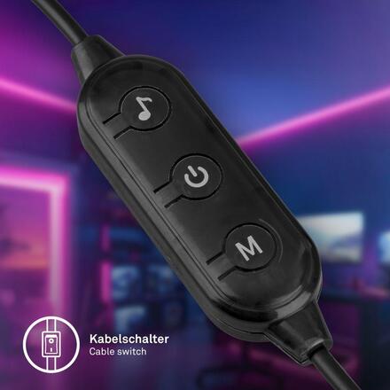 BRILONER Flash stojanová lampa - 4,8W, 300lm, stmívatelné, LED, RGBIC, dálkový ovladač, černá 1661015