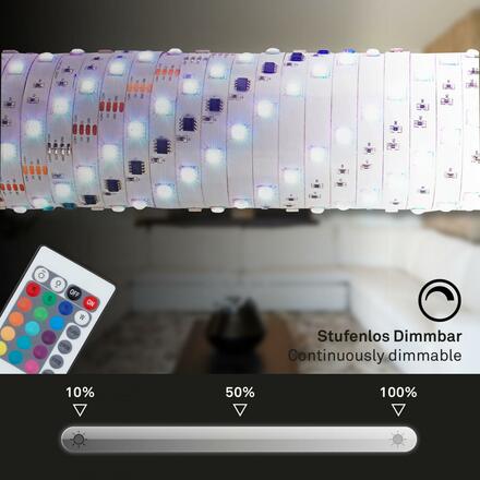 BRILONER RGB LED pásek 300 cm bílé BRILO 2035-090