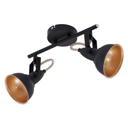 BRILONER Bodové svítidlo 30,4 cm 2x E14 40W černá BRILO 2049025