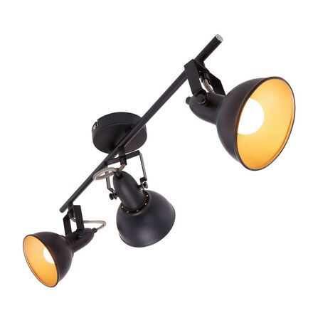 BRILONER Bodové svítidlo 55,4 cm 3x E14 40W černá BRILO 2049035