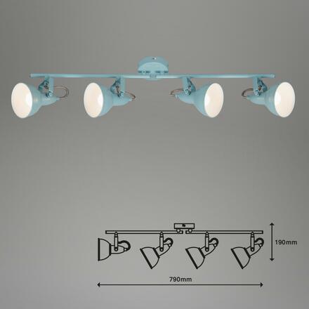BRILONER Bodové svítidlo 79 cm 4x E14 40W bílé BRILO 2049-040