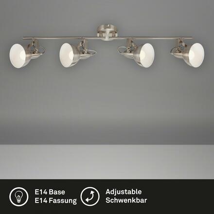 BRILONER Bodové svítidlo 79 cm 4x E14 40W satén-bílé BRILO 2049-042
