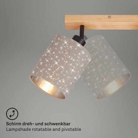 BRILONER Bodové svítidlo 47,5 cm 3x E27 25W taupe BRILO 2078-031