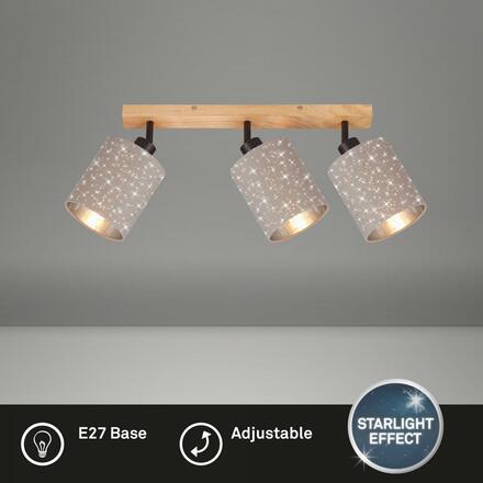 BRILONER Bodové svítidlo 47,5 cm 3x E27 25W taupe BRILO 2078-031