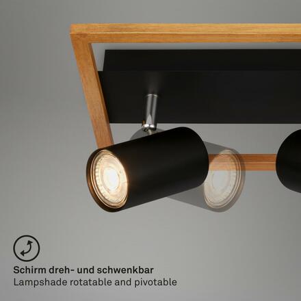 BRILONER Spot, 43 cm, 3x GU10, max. 9W, černá BRILO 2138035